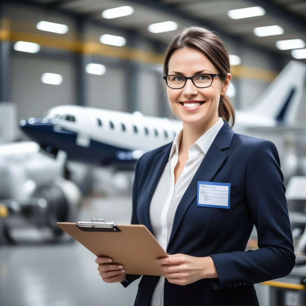 Please create an image featuring a woman in her thirties who wears glasses sports a gentle smile n